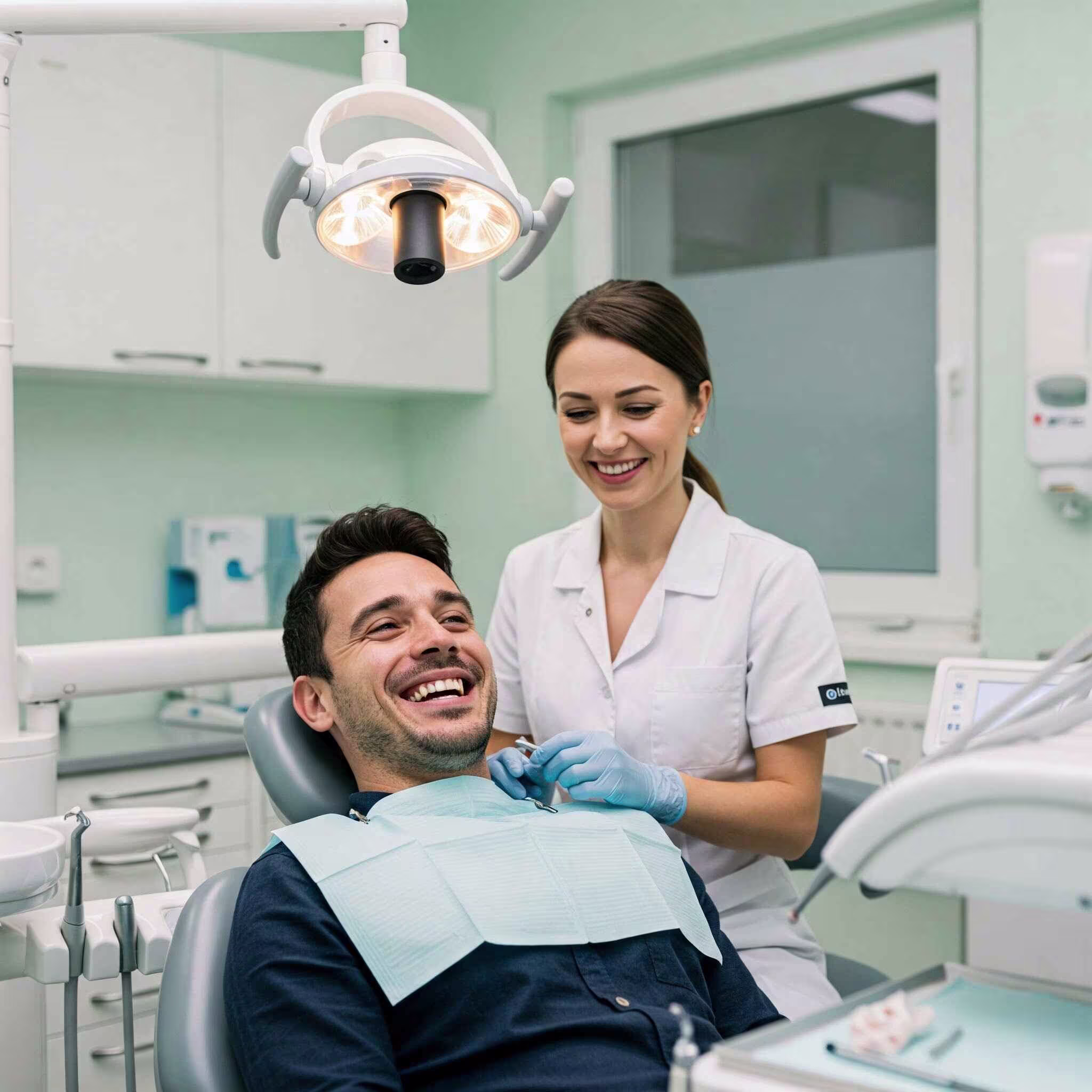 patient smiling